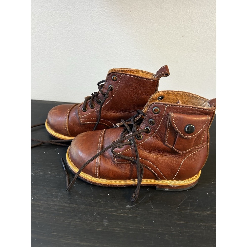 Mikoleon Heirloom Classic Leather Boots Luxe Tan Size Youth Euro 26 US‎ 9.5